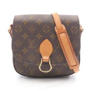 Louis Vuitton Saint Cloud Shoulder Bag Canvas Leather Monogram Brown